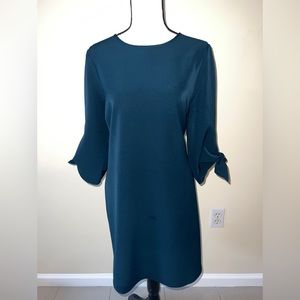 Charles Henry Woven Shift Dress